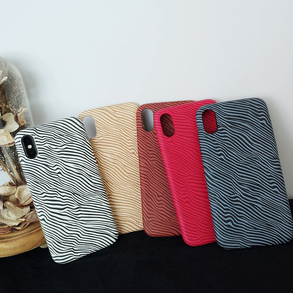 В полоску из искусственной кожи Бизнес чехол для телефона iPhone 6 6S 7 8 Plus X