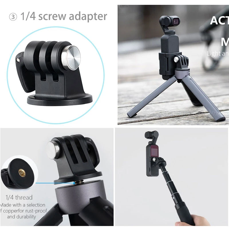 Дополнительно PGYTECH DJI POCKET 2/OSMO Карманный адаптер держатель зажим селфи палка