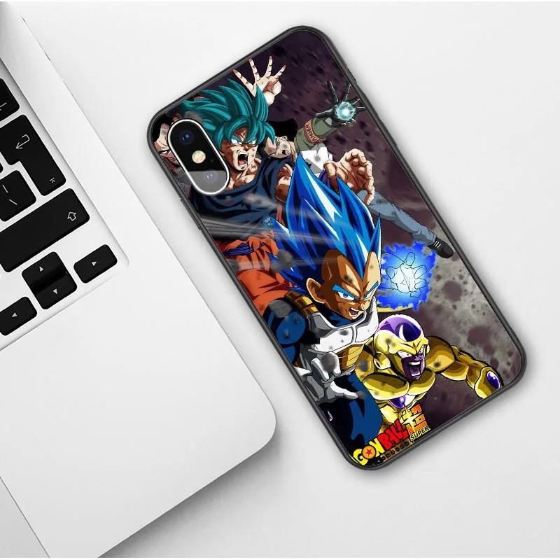 Dragon Ball Z Super DBZ Goku черный чехол для iPhone X XR XS MAX 8 Plus 7 6 6s plus 5S SE телефона мягкий ТПУ