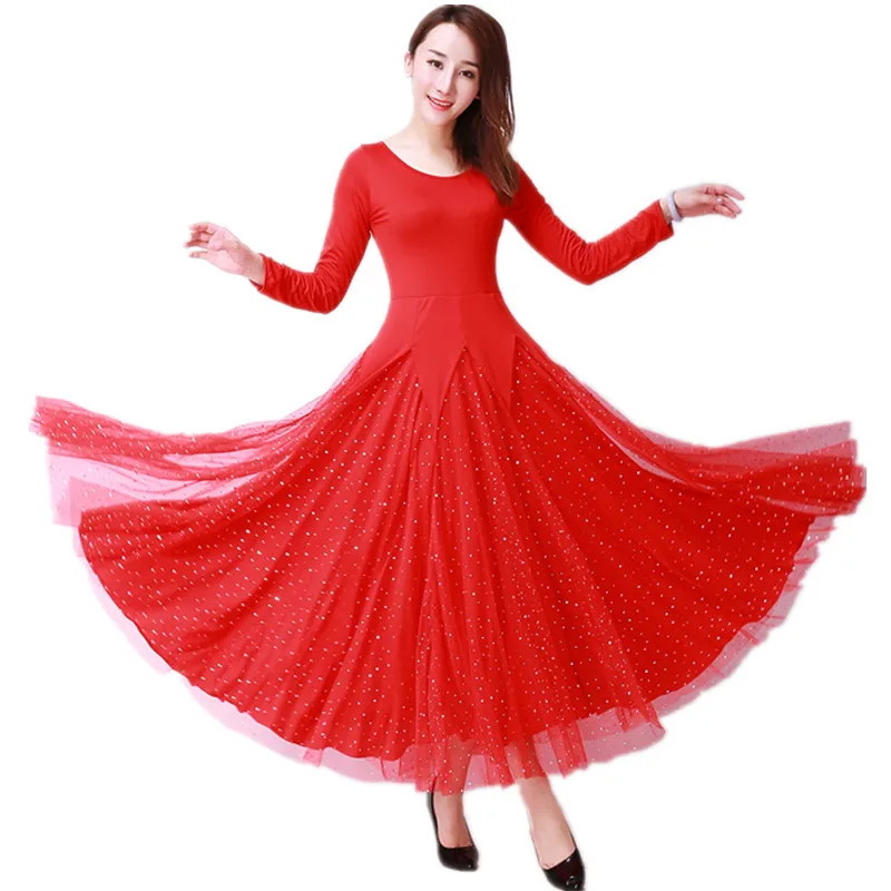 ballroom dance dresses for sale rumba costumes plus size waltz dress red flamenco wear |