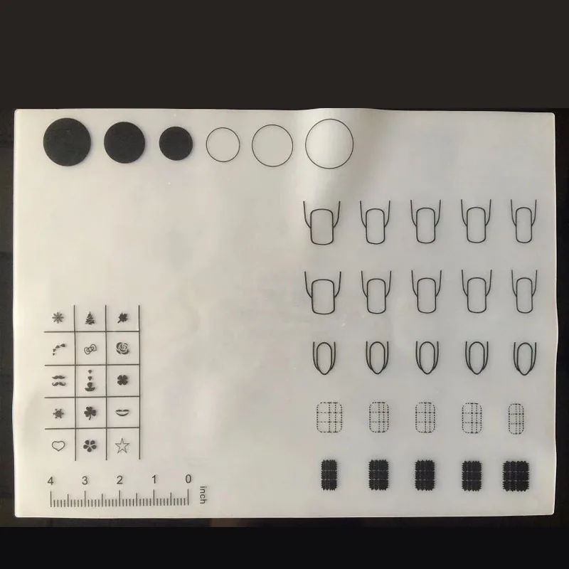 Новейшие ногтей Силиконовый коврик Дизайн рабочее пространство Коврики Pad