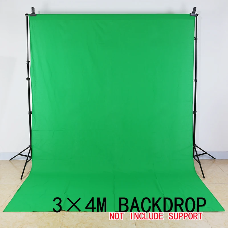 Фотостудия 3x4 м зеленый экран Фотофон валентинка хлопковый муслиновый фон для
