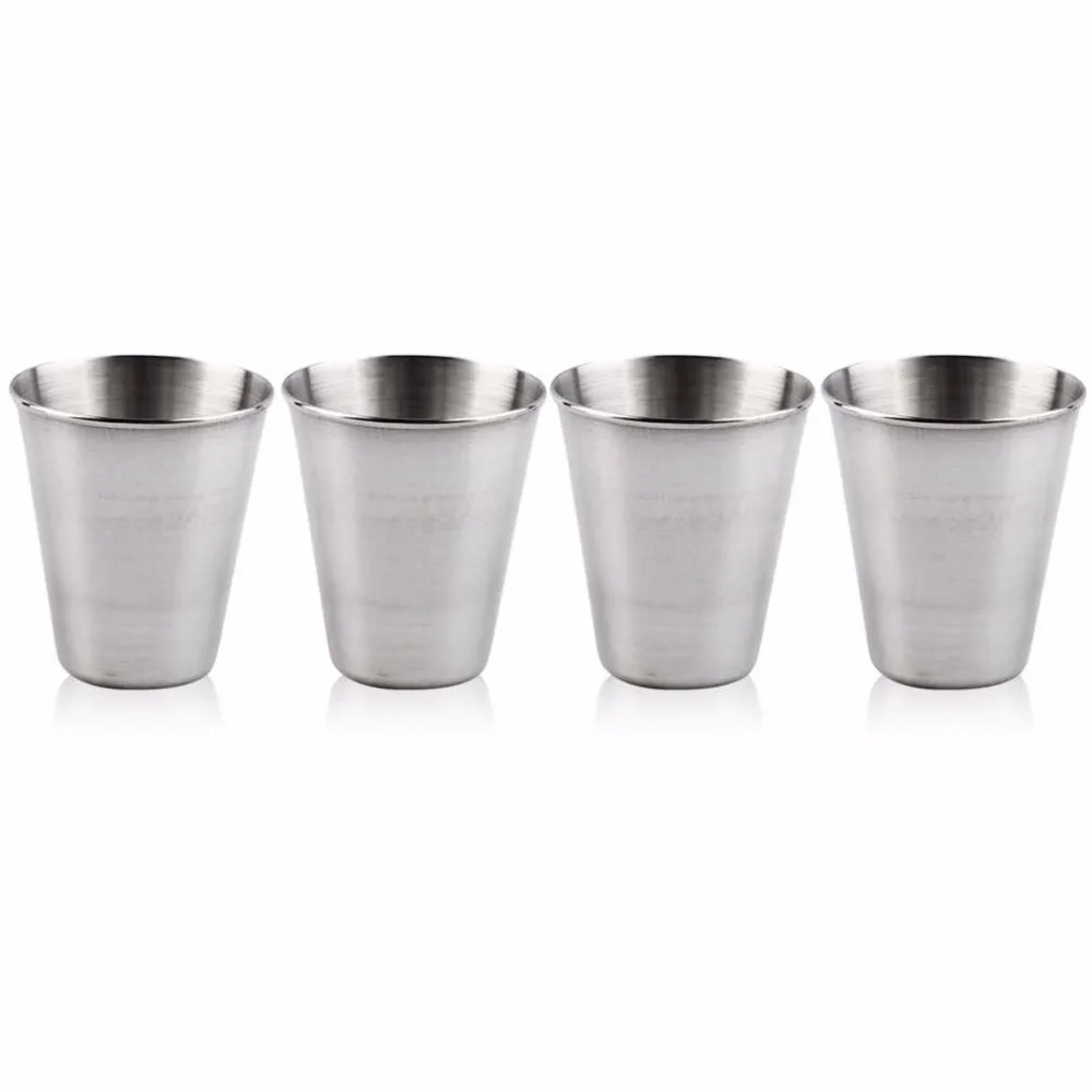Походная чашка из нержавеющей стали Складная портативная для чая кофе пива с
