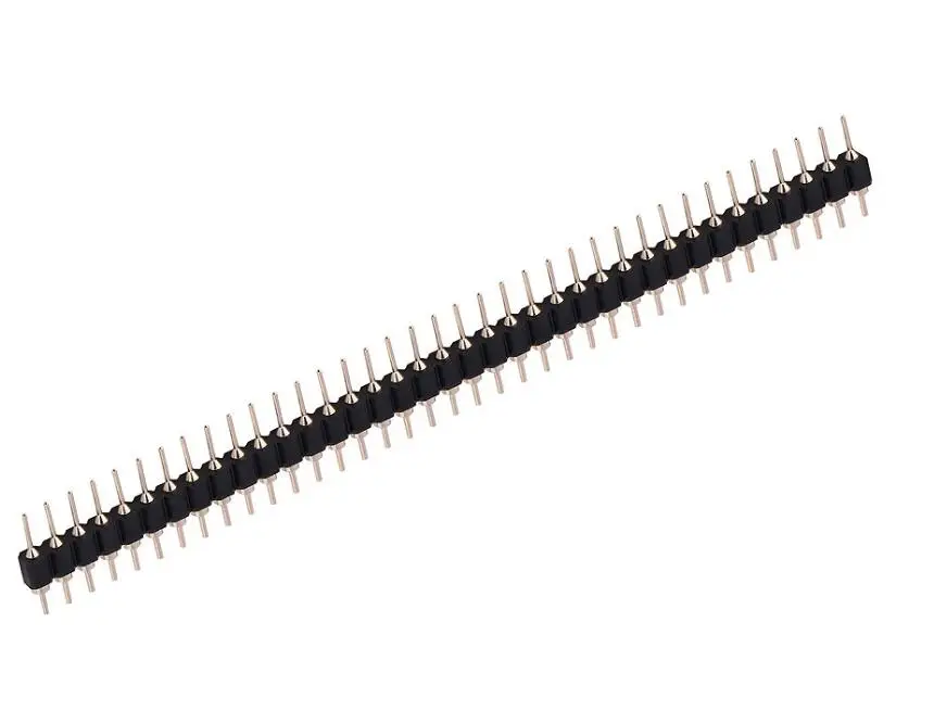5 шт./лот 40 Pin коннектор круглая игла 1x40 Золотой штырь Однорядный штыревой разъем 2