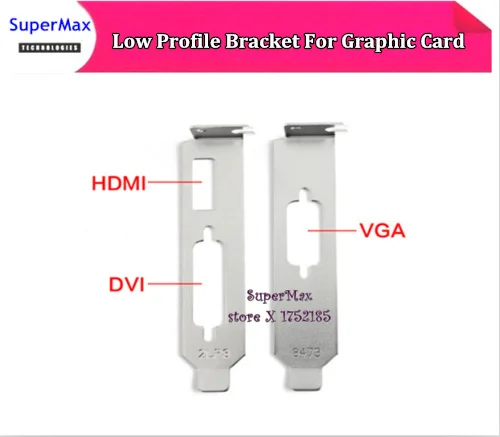 Высококачественная видеокарта низкопрофильный кронштейн HDMI + DVI VGA для