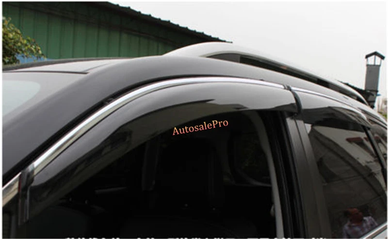 4 шт. хромированные солнцезащитные козырьки для Subaru Forester 2013 2014 | Автомобили и