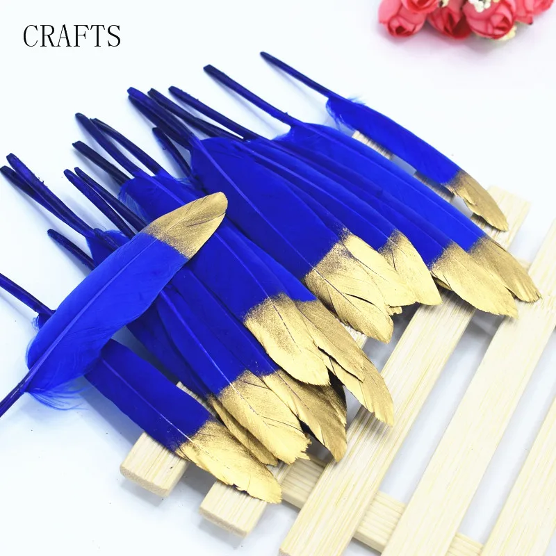 royal blue Новые 20 красивых утиных перьев 10-16 см/4-6 дюймов DIY ювелирные украшения декоративные аксессуары - Цвет: royal blue