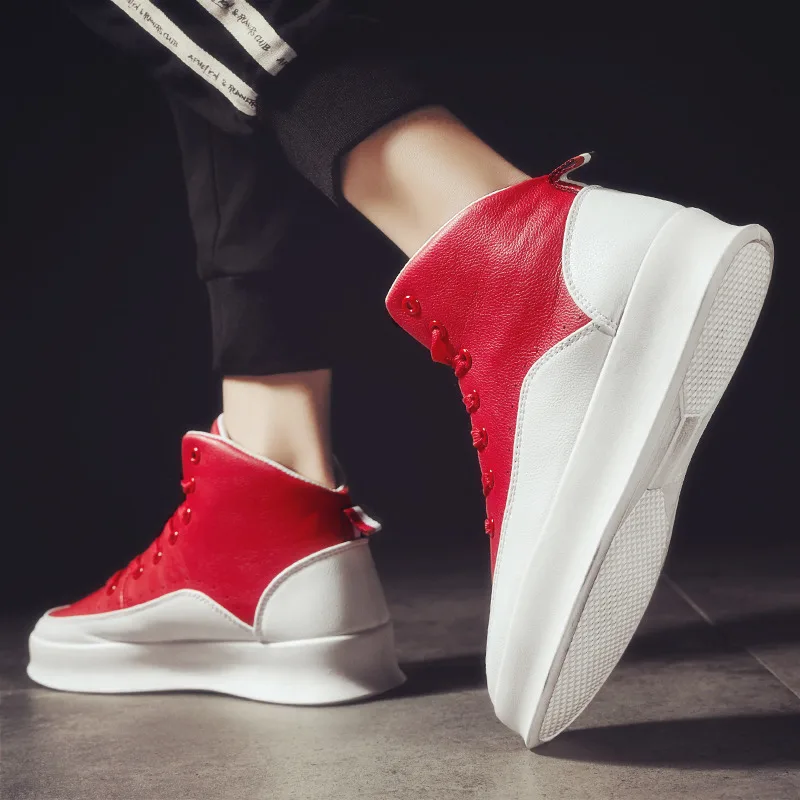 2019 уличная танцевальная обувь мужские кроссовки на массивном каблуке с высоким