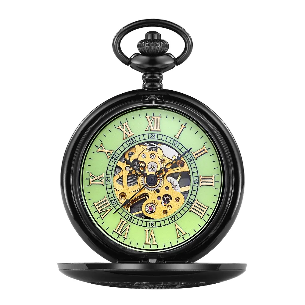 ORKINA карманные часы мужские с золотой цепочкой механические ручной подвеской