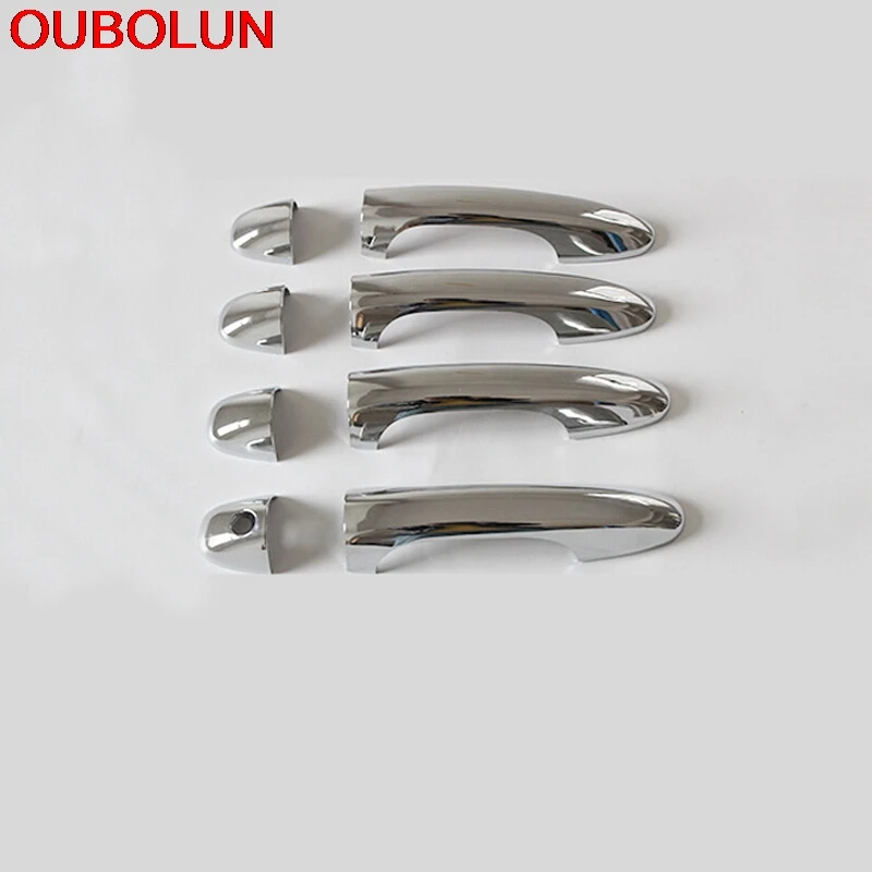 Хромированная крышка дверной ручки OUBOLUN для Toyota RAV4 RAV 4 2013 2014 2015 2016 + чаши отделки