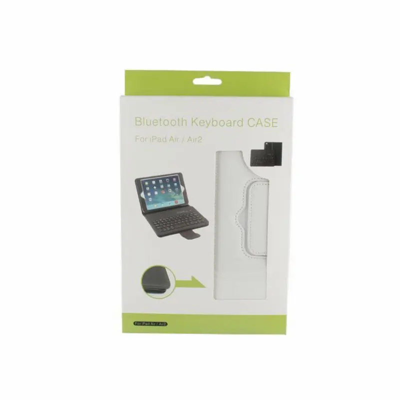 Беспроводная Bluetooth клавиатура для Apple iPad Air 2 чехол планшета кожаный со съемным