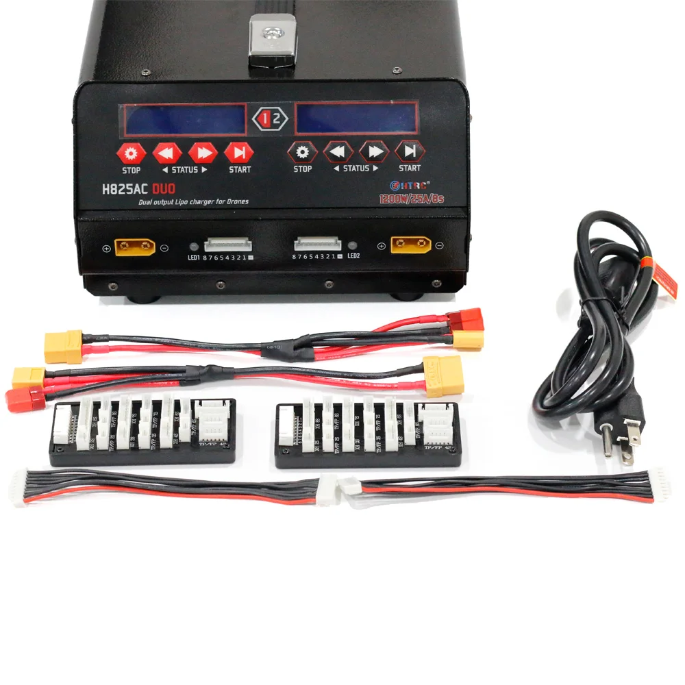 Балансирующее зарядное устройство HTRC H825AC DUO 1 8s Lipo/Lihv 1200 Вт 25 А двойной порт для
