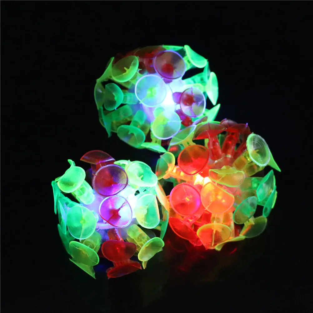 

2020 New Plastic Soft Sucker Sticky Slime Adhesive Glowing Ball Children Outdoor Fun Sport Games Educational Novelty Toys Gifts