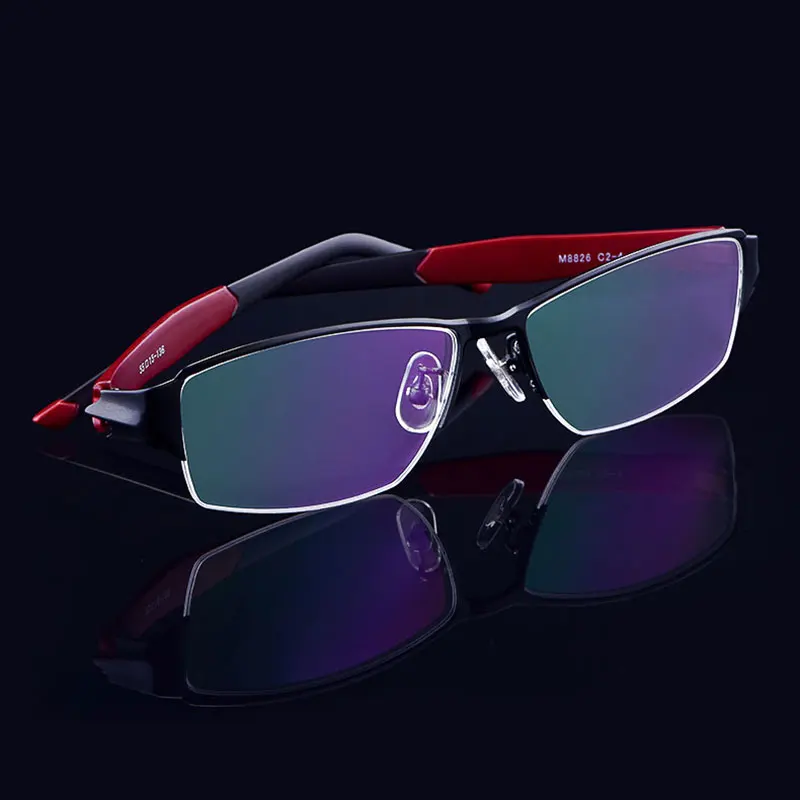 

Reven Jate M8826 Semi rim Eyeglasses Frame for Men and Women Eyewear Fashion Prescription Glasses Frame for Rx Spectacles