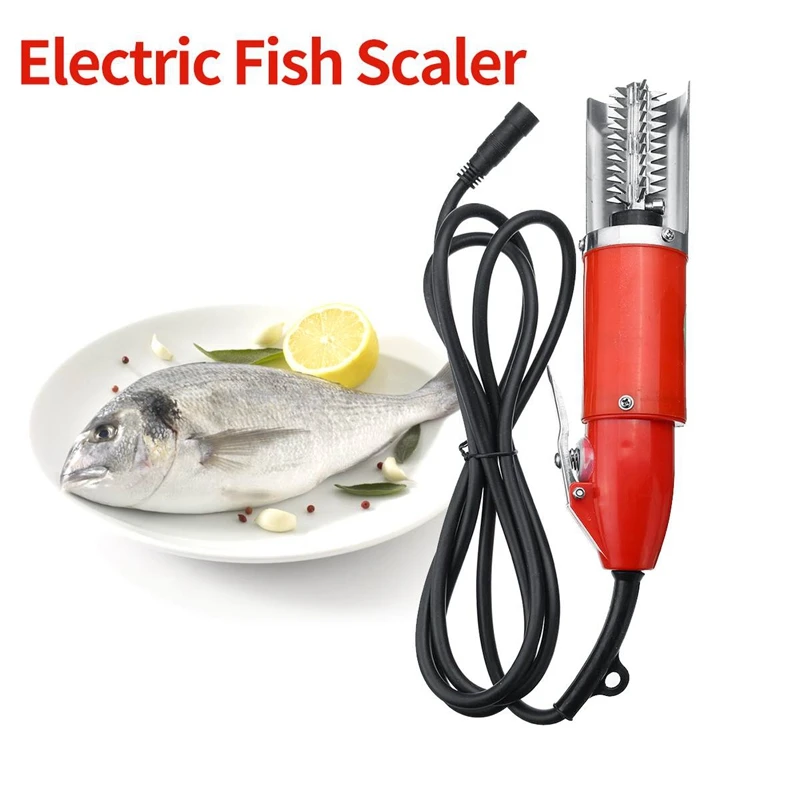 120W Waterproof Electric Fish Scale Scraper Fishing Scalers Clean Easy Stripper Remover Cleaner Tool Charging Adapter Eu | Инструменты