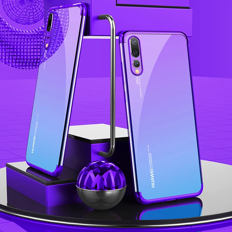 Роскошные прозрачные мягкие чехлы для huawei P20 Pro Lite мягкий силиконовый прозрачный