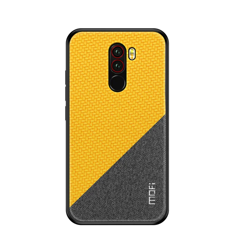 Оригинальный MOFI углеродный волоконный тканый смесь цветов ПК чехол для Xiaomi Pocophone