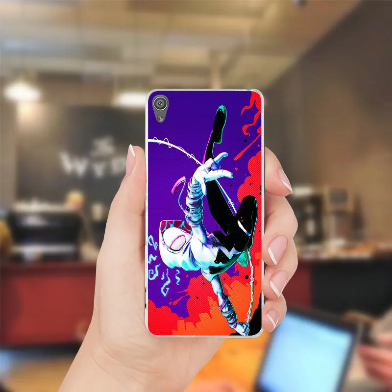 Модные Гвен Стейси Паук девушка мобильный чехол для телефона Sony Xperia XA Z1 Z3 Z5