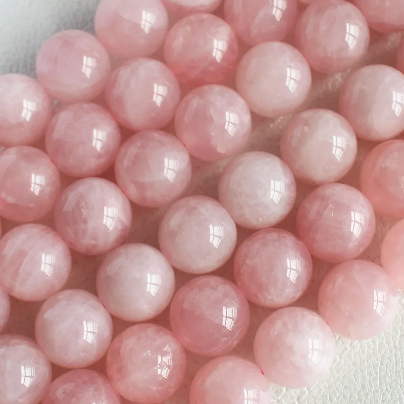 Розовые кварцевые бусины Laerf beads 16 мм 20 шт