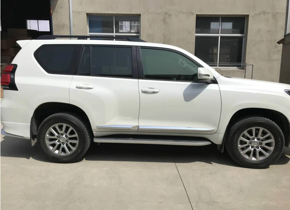 MONTFORD для Toyota Cruiser Prado FJ150 2018 ABS Chrome Боковая дверь кузова Литье отделка под давлением