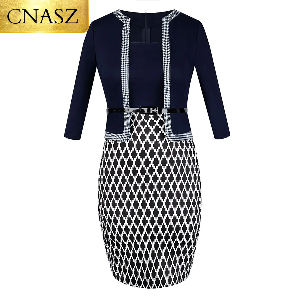 Женское винтажное платье футляр с V образным вырезом|Женские платья| |