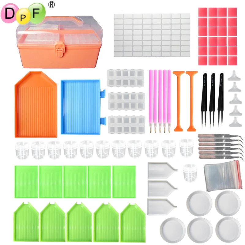DPF инструменты для вышивки картин со стразами Box Kits DIY Стразы Tools 5D Diamond вышивка