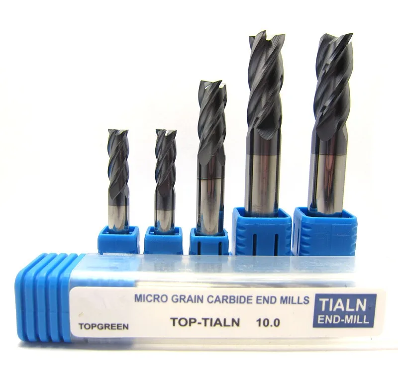 11PCSCoated Tungsten carbide end mill cutter 4 flutes D1.5 D1 D2 D2.5 D3 D3.5 D4 D5 D6 D8 D10 CNC Milling Tools | Инструменты