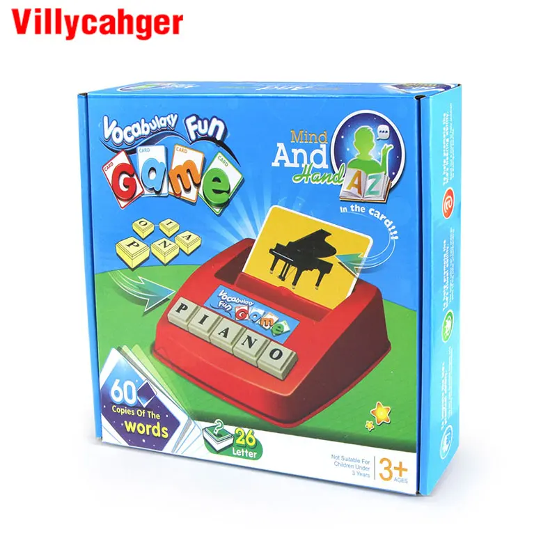 

Alphabet Letters Figure Spelling Games Cards English Word Puzzle Children's Educational Literacy Fun Early Learning Toys