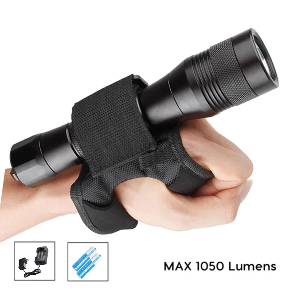 Asafee DIV01 Cree L2 мощный перезаряжаемый светодиодный фонарик для дайвинга 18650 фонарь подводный 150 м XM L2 светодиодный фонарь для подводной охоты - Испускаемый цвет: Package4