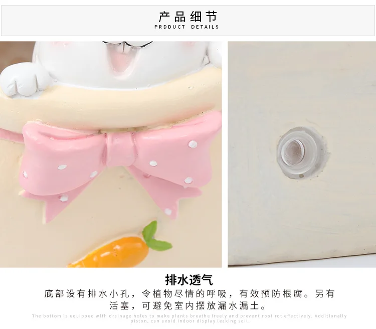 ROOGO дизайн мода мультфильм животное горшок zakka ручные ремесла kawaii цветочные горшки суккулент горшок украшение дома