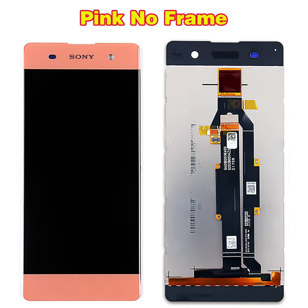 Pink without Frame SONY Xperia XA 5,0 дюймов ЖК-дисплей F3111 F3112 F3115 F3116 сенсорный экран дигитайзер 1280*720 сборка рамка бесплатные инструменты стеклянная пленка - Цвет: Pink without Frame