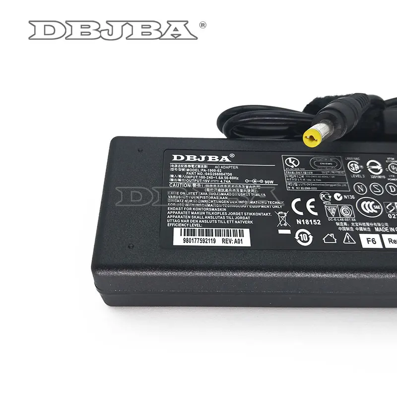 Адаптер переменного тока DC с разъемом для порта зарядки кабель Acer A10-090P3A ADP-90CD DB