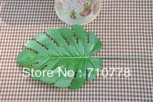 

50pcs small monstera deliciosa artificial leaf silk flower fabric leaves home decoration floriculture