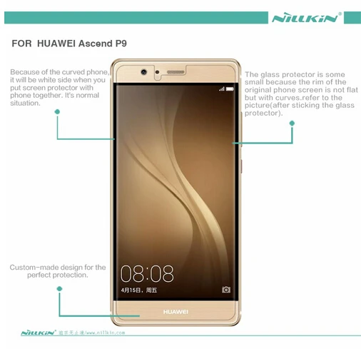 2 шт./лот Защита экрана для Huawei Ascend P9 NILLKIN кристальная супер прозрачная защитная