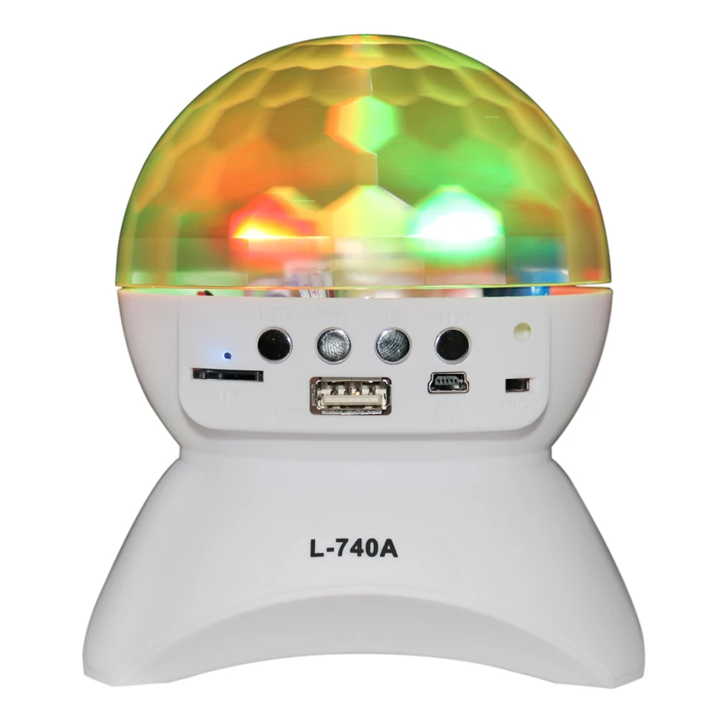 LED RGB свет этапа Эффект диско DJ DMX лампы bluetooth Динамик красочные с MP3 fm Радио