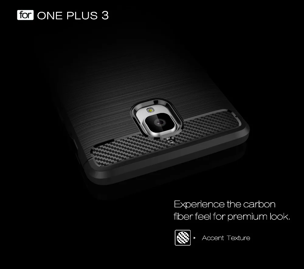 Длинные Стивен] для oneplus 3 Дело ультра тонкий углерода Волокно узор легкий