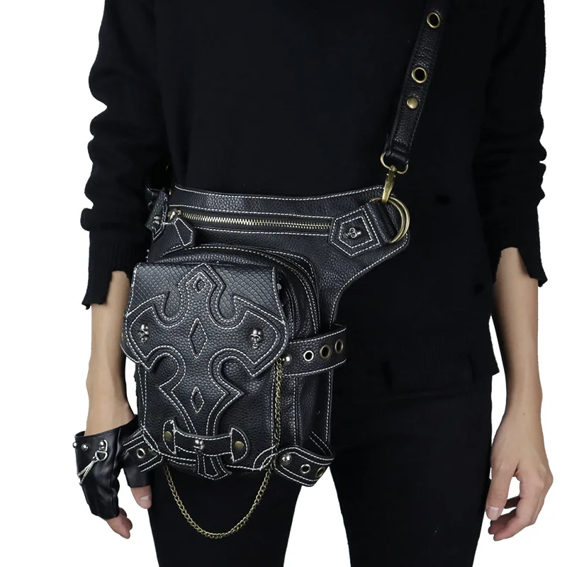 Женские ремни в готическом стиле кожаные сумки мессенджеры на плечо ретро 2020| |