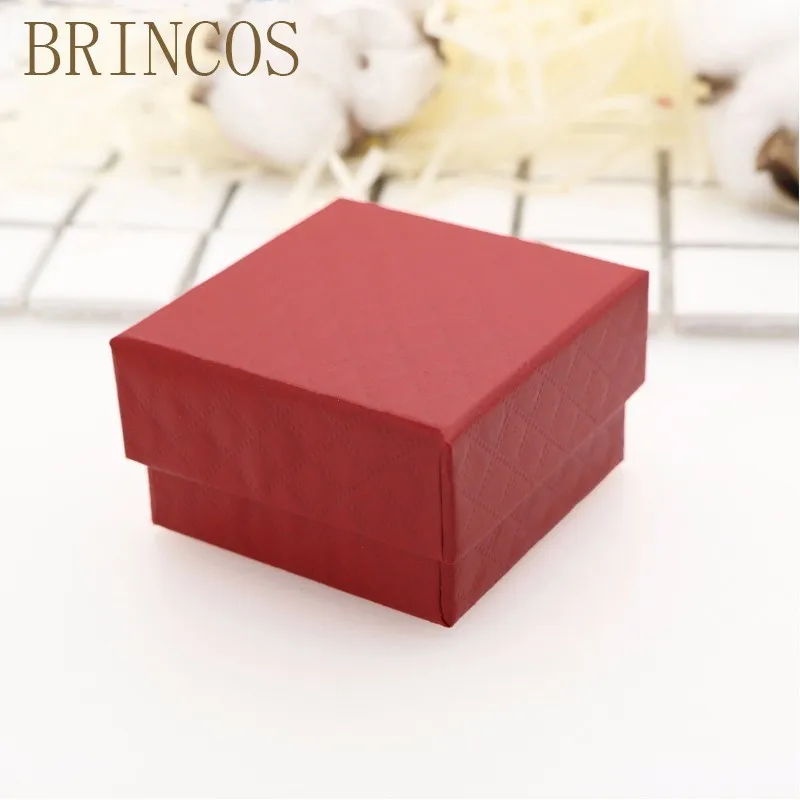 A5X5X3cm Новинка, 1 шт., квадратная коробка-органайзер для ювелирных изделий, обручальное кольцо для сережек, ожерелий, браслетов, Подарочная коробка, держатель, черный, белый, темно-синий c - Цвет: A5X5X3cm