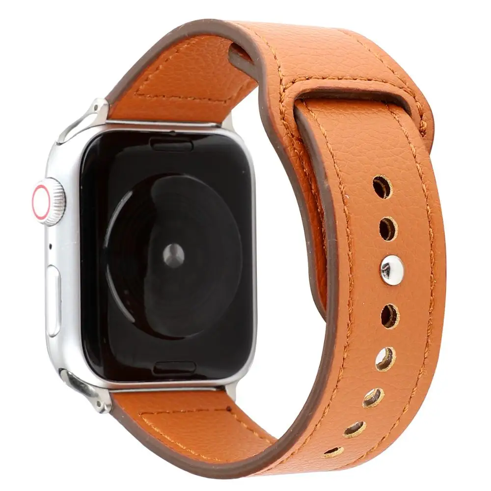Новый модный ремешок с застежкой для Apple Watch 38 мм 40 42 44 кожаный браслет iWatch Band Series 1 2