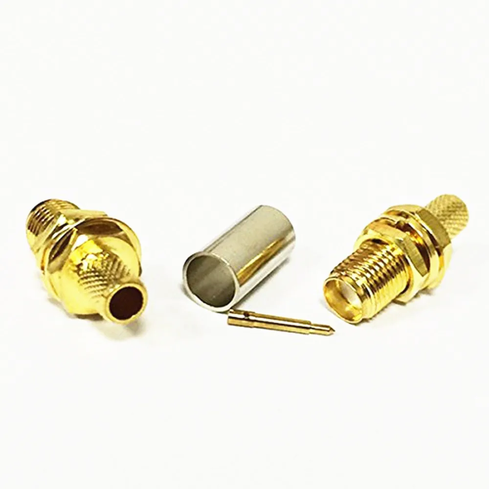 SMA гнездо или 10 шт. гайка ОБЖИМНАЯ головка RG58 RG142 LMR195 RG400 RF разъем|connector crimp|connector