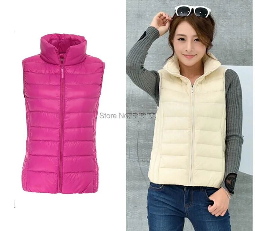 Новинка Сезон осень-зима Брендовые женские жилет размера плюс 3XL пуховой белый