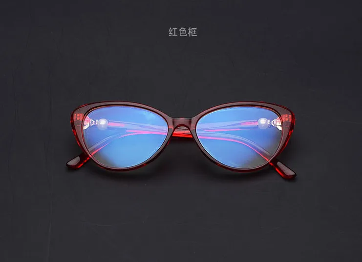 Eyesilove женские очки для чтения «кошачий глаз» дамские модные очки для пресбиопии очки по рецепту дальнозоркости анти синий луч+ 1,0~ 3,5
