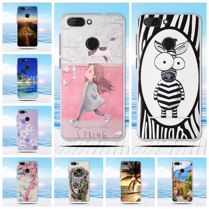 for ZTE blade V9 Case Silicon 3D Painting Flower Soft TPU Back Cover Blade Funda Protect Phone Cases Shell | Мобильные телефоны и