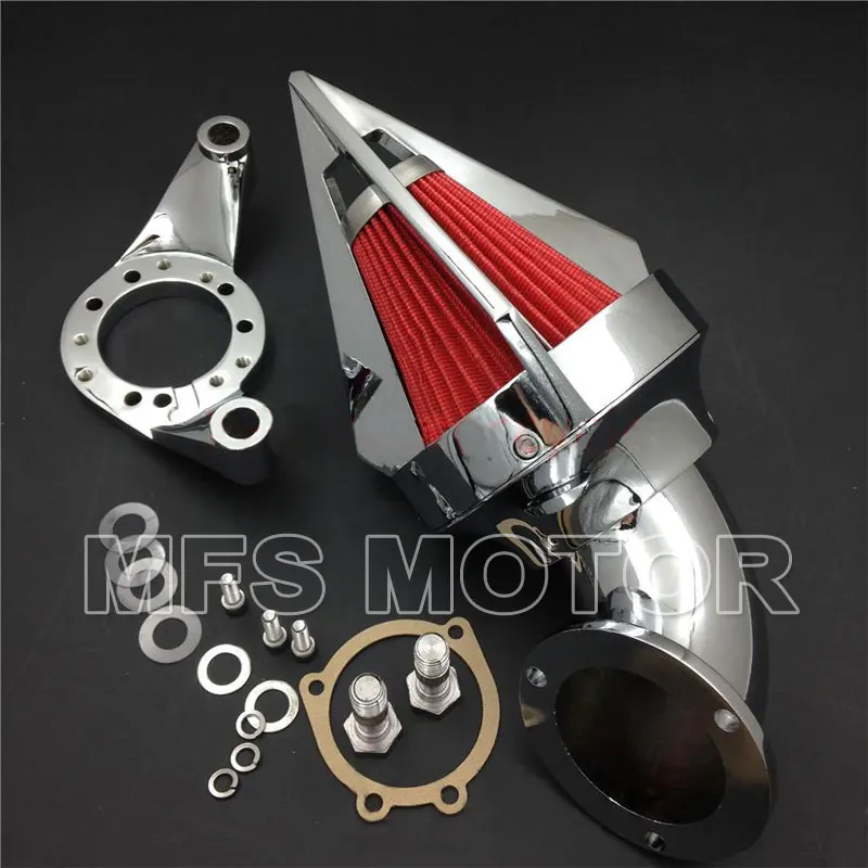 Воздухоочиститель конусный с шипами для карбюратора Harley CV Delph V-Twin CHROME аксессуары