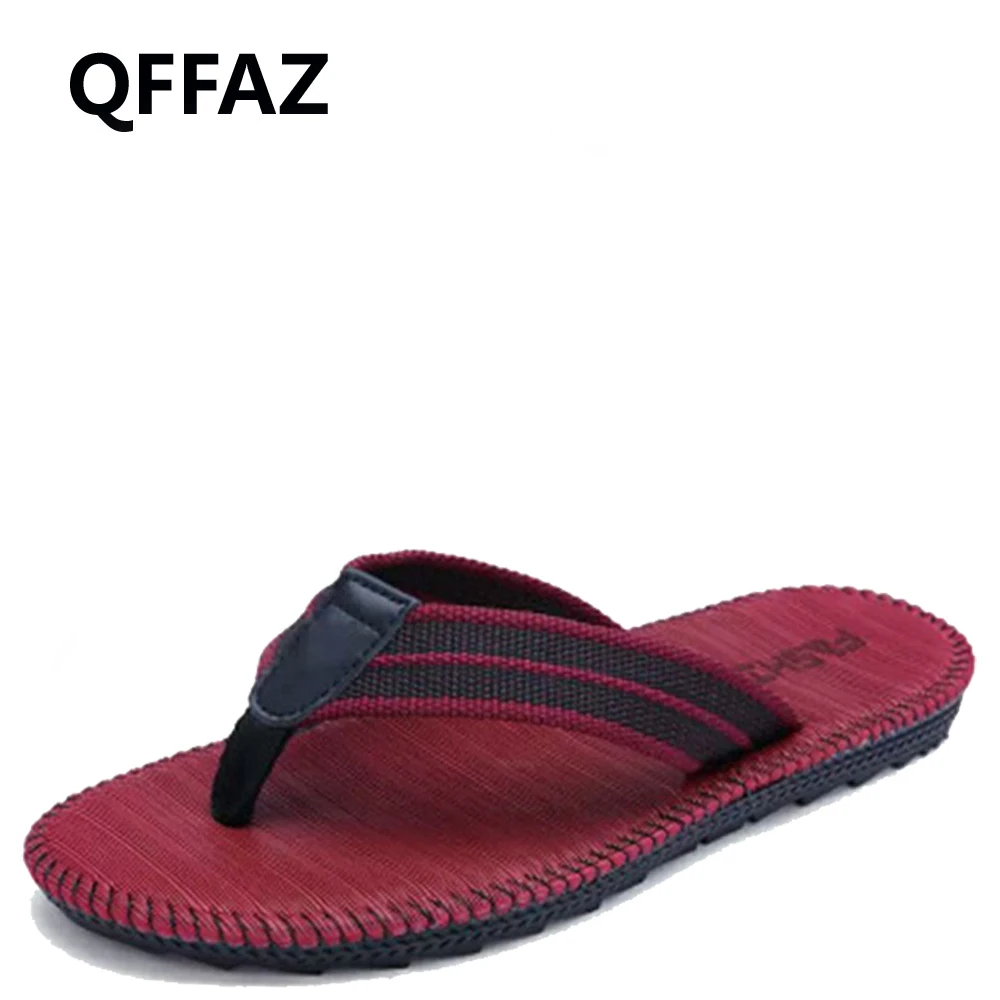 QFFAZ/мужские домашние Тапочки для ванной модные пляжные шлепанцы мужчин и женщин