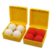 one ball to four ball magic tricks white or red soft rubber multiplying ball stage magic prop magician trick magic toy