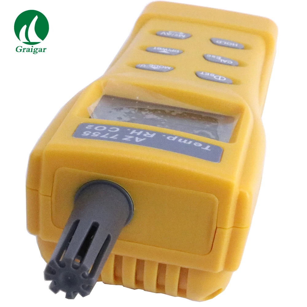 

AZ7755 Carbon Dioxide Detector CO2 Gas Detector Temperature And Humidity Meter