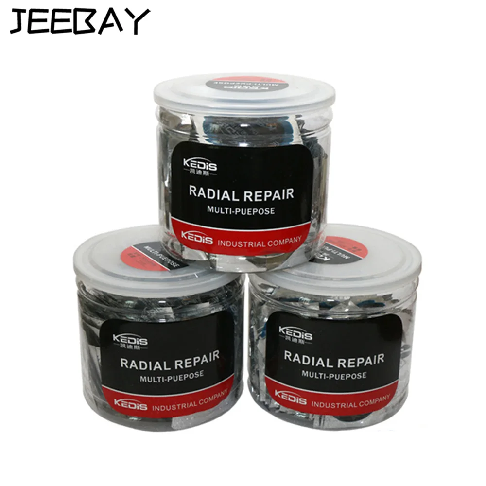 Портативный набор ремонтных инструментов для шин мотоциклов и автомобилей, включающий 36 штук супер клейких резиновых заглушек размером 75x75 мм.