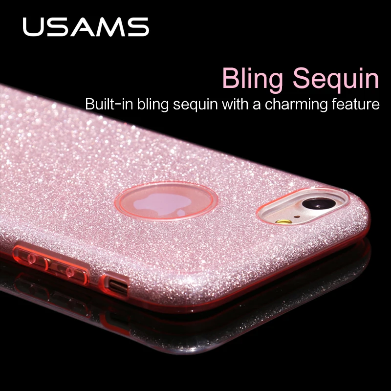 Чехол USAMS для iphone 7 plus чехол со стразами и кристаллами высококачественный