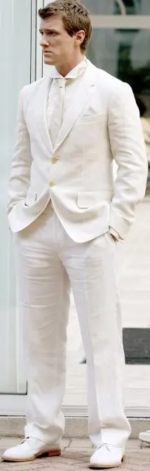 

2017 Latest Coat Pant Designs Ivory White Linen Summer Beach Men Suit Terno Slim Fit 2 Piece Tuxedo Custom Groom Suits Masculino
